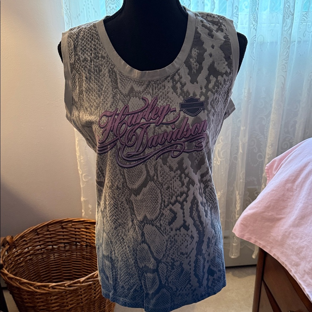 Harley-Davidson Snake Print Muscle Tee